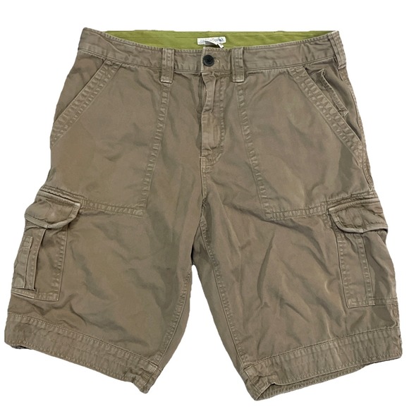 Carbon 2 Cobalt Men's Tan  Shorts Cotton Size 34x10 Drawstring - Picture 1 of 9